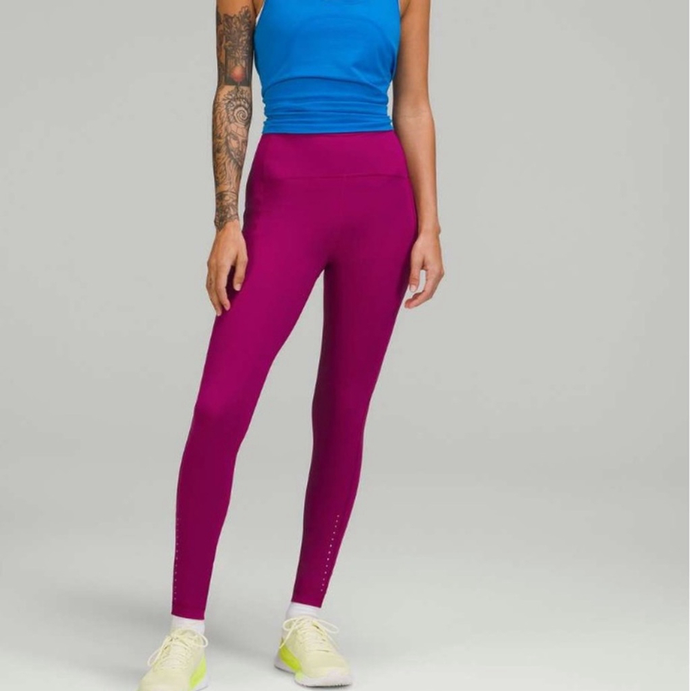 Lululemon Swift Speed High Rise Tight in Magenta - Picture 2 of 8